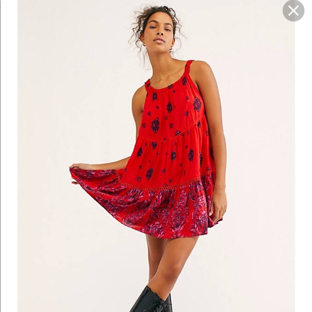 NWT Free People Talk To Me Trapeze Dress